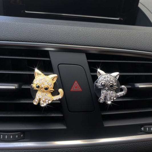 Retro Cute Kitten Car Ornaments Accessories
