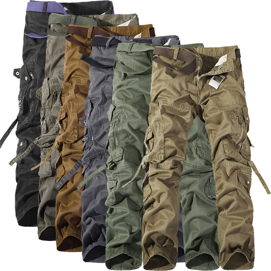 Men's Multi-pocket Cargo Pants Washed Hot Sale Cargo Pants
